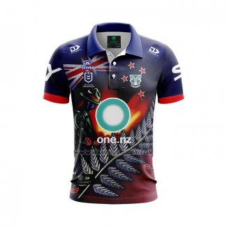 Maglia Polo Nuova Zelanda Warriors Rugby 2024 ANZAC