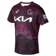 Maglia Brisbane Broncos Rugby 2024 Allenamento Fuxia