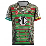 Maglia South Sydney Rabbitohs Rugby 2023 Indigeno Verde