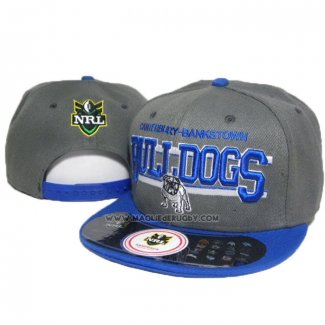 NRL Snapback Cappelli Canterbury Bankstown Bulldogs Grigio