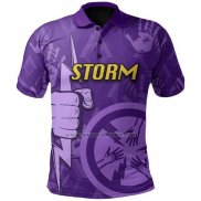 Maglia Polo Melbourne Storm Rugby 2021 Indigeno