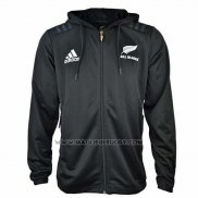 Giacca Con Cappuccio Nuova Zelanda All Blacks Rugby 2018-2019 Nero