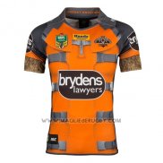 Maglia Wests Tigers Rocket Raccoon Marvel Rugby 2017 Grigio Arancione