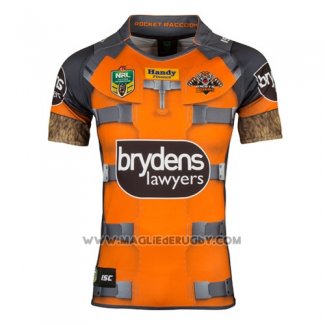 Maglia Wests Tigers Rocket Raccoon Marvel Rugby 2017 Grigio Arancione